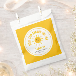 Sunshine eerste reis rond de zon 1e verjaardag bedankzakje