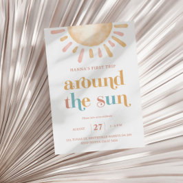 Sunshine eerste reis rond de zon 1e verjaardag kaart