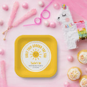 Sunshine eerste reis rond de zon 1e verjaardag papieren bordje (Feest)