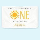 Sunshine Eerste Verjaardag Welkom Spandoek