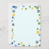 Sunshine Eerste Verjaardagsfeestuitnodiging Kaart (Achterkant)