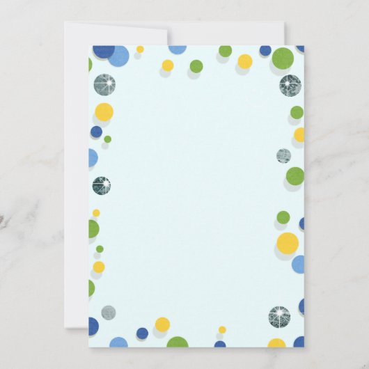 Sunshine Eerste Verjaardagsfeestuitnodiging Kaart (Achterkant)