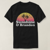 Sunshine en Brandon FL Florida T-shirt (Design voorkant)