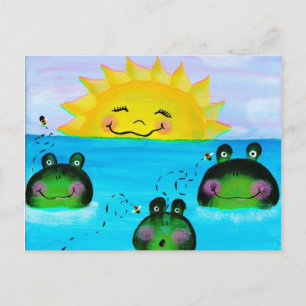 SUNSHINE en Briefkaart van kikkers