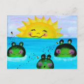 SUNSHINE en Briefkaart van kikkers (Voorkant)