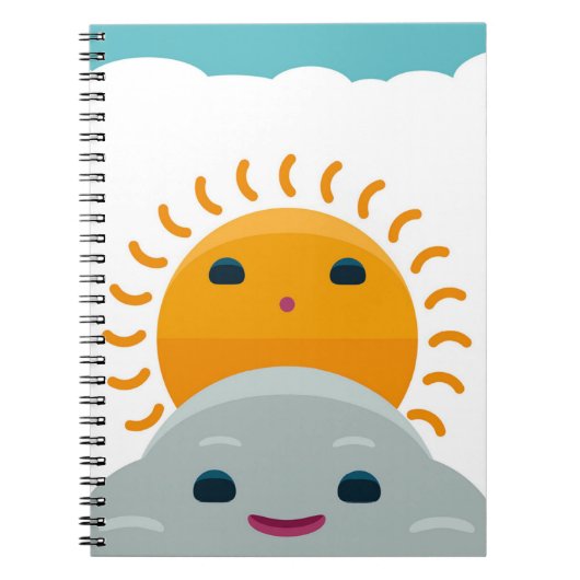 Sunshine en Cloud Notitieboek (Voorkant)