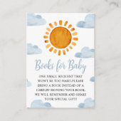 Sunshine en Clouds boeken voor Baby Informatiekaartje (Voorkant)