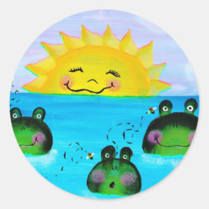 SUNSHINE en Frogs Sticker