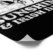 Sunshine en Irish Dance Retro Sun Irish D Poster (Hoek)