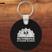 Sunshine en Irish Dance Retro  Sun Irish D Sleutelhanger (Voorkant)