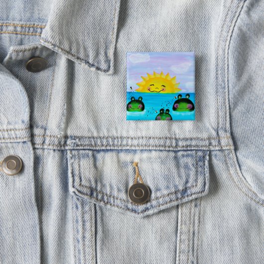 SUNSHINE en Kikkervis Button (In situ)