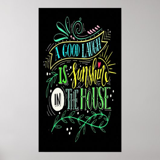 Sunshine en Laughter Poster (Voorkant)