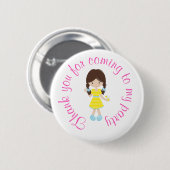 Sunshine en Lemonade 'Bedankt voor je komst' Ronde Button 5,7 Cm (Voorkant /achterkant)