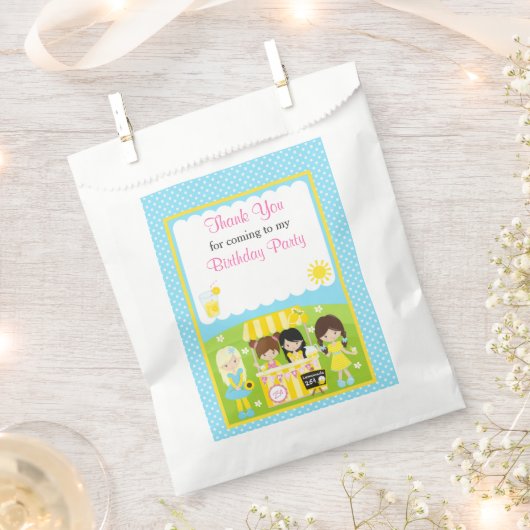 Sunshine en limonade bedankzakje (Geknipt)