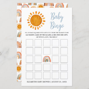 Sunshine en Rainbow Baby Bingo
