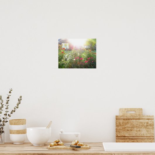 SUNSHINE EN ROOS poster (Keuken)