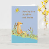 Sunshine en Smile krijgen een goede Kaart voor kin (Gele Bloem)