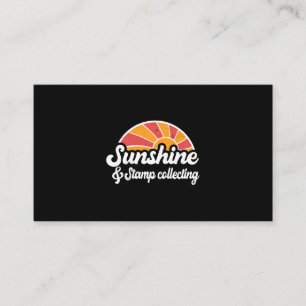 Sunshine en Stamp verzamelen mannen vrouwen zonson Visitekaartje