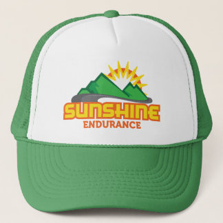 Sunshine Endurance Green Logo Retro Trucker Hat Trucker Pet