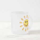 Sunshine Face Matglas Koffiemok (Voorkant rechts)