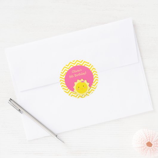 Sunshine Favor Stickers (Envelop)