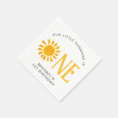 Sunshine First Birthday Servet (Hoek)