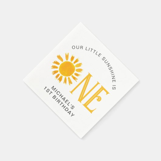 Sunshine First Birthday Servet (Hoek)