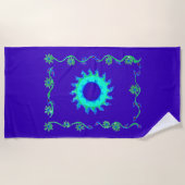 Sunshine Floral Pattern Design art Strandlaken (Voorkant)