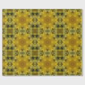 Sunshine Flower Burst Golden Cadeaupapier (Vlak)