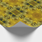 Sunshine Flower Burst Golden Cadeaupapier (Hoek)