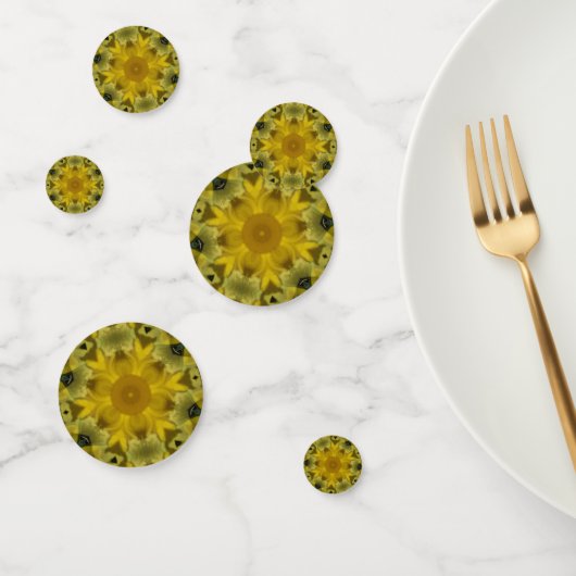 Sunshine Flower Burst Golden Confetti (Groep)