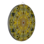 Sunshine Flower Burst Golden Dartbord (Voorkant Links)