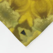 Sunshine Flower Burst Golden Fleece Deken (Hoek)