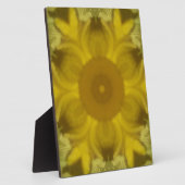 Sunshine Flower Burst Golden Fotoplaat (Zijkant)