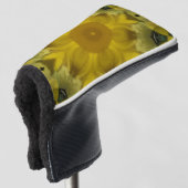 Sunshine Flower Burst Golden Golfheadcover (3/4 voorkant)