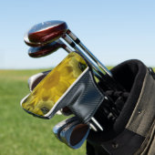Sunshine Flower Burst Golden Golfheadcover (Insitu)