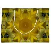 Sunshine Flower Burst Golden Groot Cadeauzakje (Voorkant)