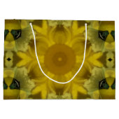 Sunshine Flower Burst Golden Groot Cadeauzakje (Achterkant)