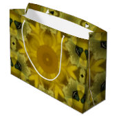 Sunshine Flower Burst Golden Groot Cadeauzakje (Achterkant Gekanteld)