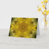 Sunshine Flower Burst Golden Kaart (Gele Bloem)