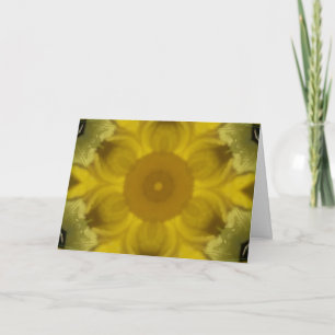 Sunshine Flower Burst Golden Kaart