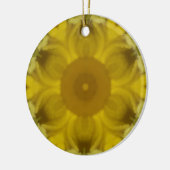 Sunshine Flower Burst Golden Keramisch Ornament (Links)