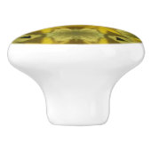 Sunshine Flower Burst Golden Keramische Knop (Zijkant)