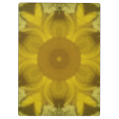 Sunshine Flower Burst Golden Klembord (Achterkant)