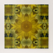 Sunshine Flower Burst Golden Legpuzzel (Verticaal)
