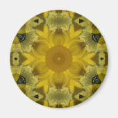 Sunshine Flower Burst Golden Magneet (Voorkant)