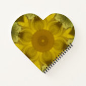 Sunshine Flower Burst Golden Notitieboek (Achterkant)