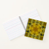 Sunshine Flower Burst Golden Notitieboek (Binnen)