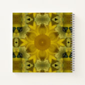 Sunshine Flower Burst Golden Notitieboek (Achterkant)
