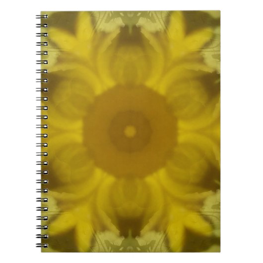 Sunshine Flower Burst Golden Notitieboek (Voorkant)